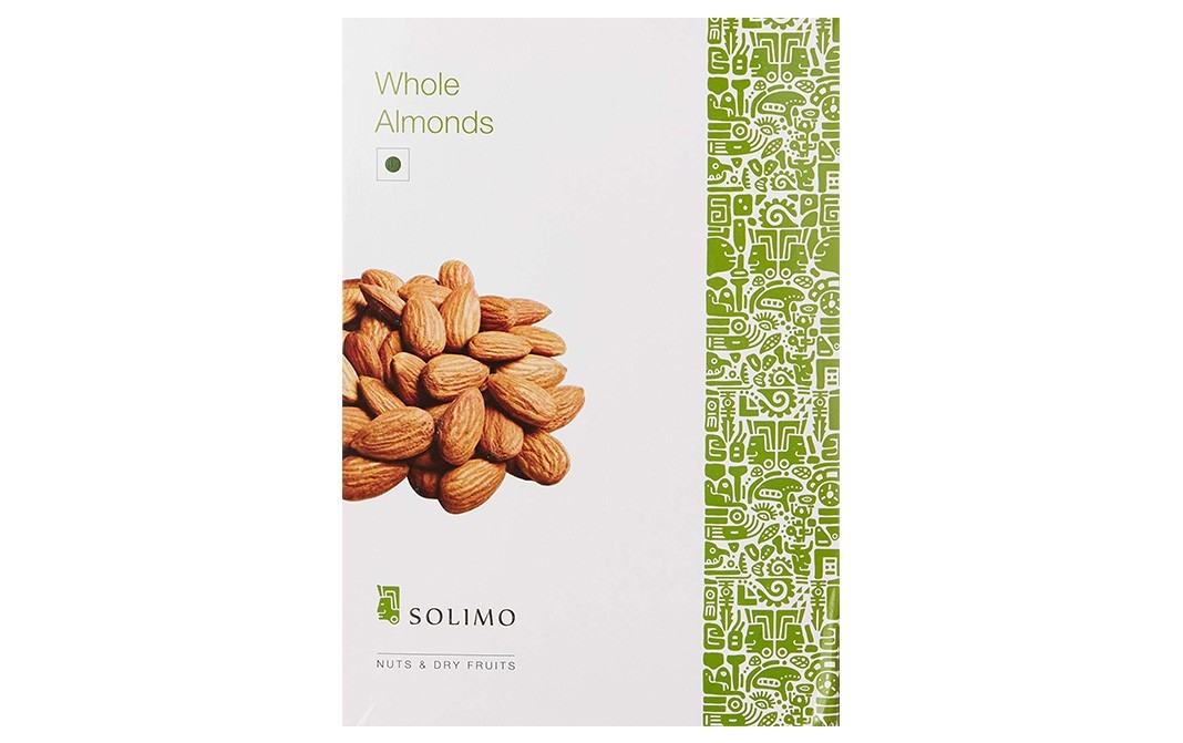 Solimo Whole Almonds    Box  1 kilogram